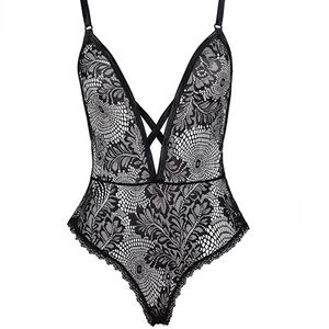 Sexy lingerie, black teddy